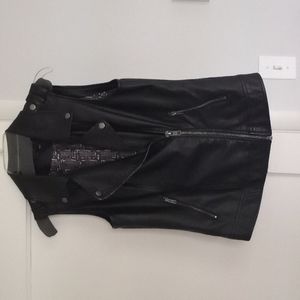 Faux Leather vest